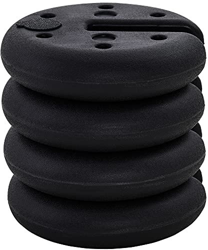 Outsunny Pop up Canopy Weight Set of 4, Heavy Duty Sand Fillable Tent Leg Weights for Marquee Party Tent Canopy, Total 20kg
