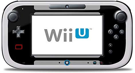 Skins4u Design modding Aufkleber Vinyl Skin Klebe Folie Skins Schutzfolie für Nintendo Wii U Controller Retro Snes black
