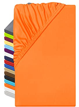 npluseins Microfaser Spannbettlaken fein gewebt, 140-160x200 cm, Terra | Samtweich, seidiger Glanz, allergikergeeignet, knitterarm, schnelltrocknend, Rundumgummi, formstabil, pflegeleicht