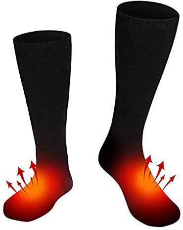 Felenny Electric Heated Socks Battery-powered Feet Warmer Heater Winter Warm Socks Unisex Heating Thermal Stockings Suitable for Hiking Climbing Other Outdoor Activities