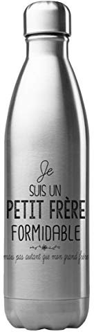 Bouteille Isotherme Personnalisée 500 ml – Acier Inoxydable – Gourde Performance – Cadeau Unique Famille, Frère – Fabrication Française (N°2)