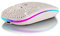 Greshare Wireless Mouse,Wireless gaming Mouse for laptop,Wireless gaming Bluetooth mouse for Mac,PC,Tablet with Win/Pad/Mac/Linux/Andriod/iOS.gift (White)