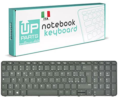 UP PARTS® - Empresa italiana - Teclado italiano para Notebook HP Probook 430 G3, 430 G4, 440 G3, 440 G4, 445 G3, 446 G3, (con marco de color negro sin retroiluminación)