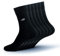 Geesy Bambus Socken Damen und Herren (43-46, Schwarz | 6er Pack)
