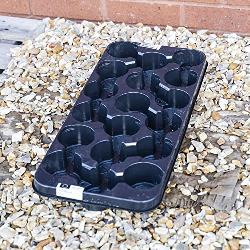 Garden Lot de 18 pots de fleurs en plastique Terre cuite 9 cm