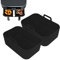 GOVD 2PCS Silicone Pot for Ninjas Dual Air Fryer, Silicone Air Fryer Liners Double Air Fryer Silicone Air Fryer Basket, Air Fryer Rack Accessories for Air Fryer, Oven, and Microwave (Black)
