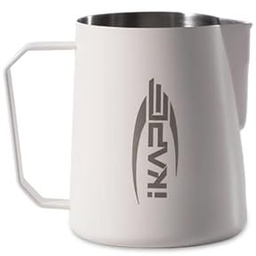 IKAPE Kaffeeprodukte, 600 ml Milchaufschäumkrug, Edelstahl, Milchdampfkrug, Cappuccino, Latte-Art, Barista, Dampfkrug, Kaffee, Milchaufschäumer, Tassen (20 ml)