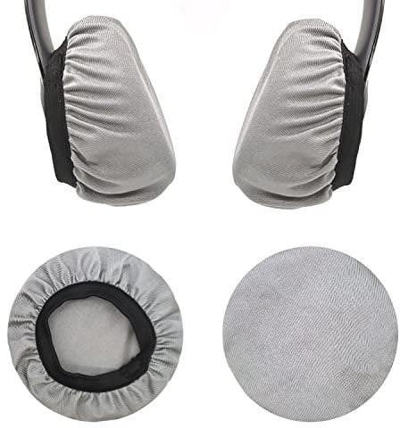 Headphone Earpad Covers, 2PCS Reusable Headphone Sweat Covers Washable and Stretchable Fits 3.54-4.13 Headsets (9-10.5cm) Compatible with B Bose JBL Skullcandy SONY Headphones Y9FCZ (Grey)