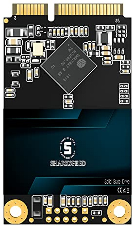 S SHARKSPEED mSATA SSD 256 Go SATA 3 6 GB/s 3D NAND Mini Disque SSD Interne pour Ordinateur Portable, PC de Bureau (mSATA, 256 Go)