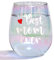 DONGSHANGIFT Birthday Gift for Mom - Funny Rainbow Stemless Wine Glass, 15oz (Best Mom Ever)