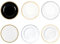 Decorline 4x Platzteller - Glitzer Silber - Dekoteller Ø 33 cm Event Teller Wiederverwendbare Kunststoff Unterteller als Tischdekoration für Event Hochzeit Geburtstag Deko Silvester Weihnachten