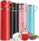 Stainless Steel Water Bottle, Leakproof Thermal Travel Mug with Lid & Handle, 550ml Double Walled Vacuum Flask, BPA Free Reusable Drink Bottle Coffee Cup Keep 12h Hot & Cold for Gym Office Outdoor,Red