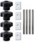 Tiardey T Track Bolts kit M8 T-Slot Bolts for Aluminium Channels Woodworking Tool Workbenches Jigs and Fixtures