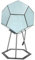 ciciglow Dodecahedron Color Art Light LED-Nachtlichtlampe für Kinderzimmer Schlafzimmer Wohnzimmer USB-Stromversorgung Einstellbare Farbe Acryl- und Kunststoffmaterial