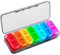 Betife Pill Box Organiser 7 Day 2 Times a Day, Weekly Tablet Organiser AM PM, Daily Dossett Pill Case with 14 Large Slots for Medicine, Travel Medication Organizer for Vitamin Supplement(Black)