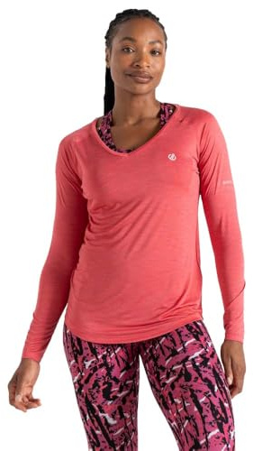 Dare 2b Damen Discern - Camiseta Ligera de Yoga, Rosa, 42