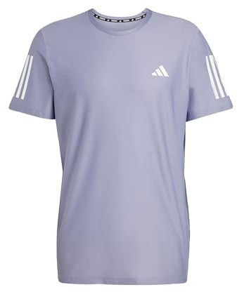 adidas Men's Own The Run Tee, Silver Violet, S