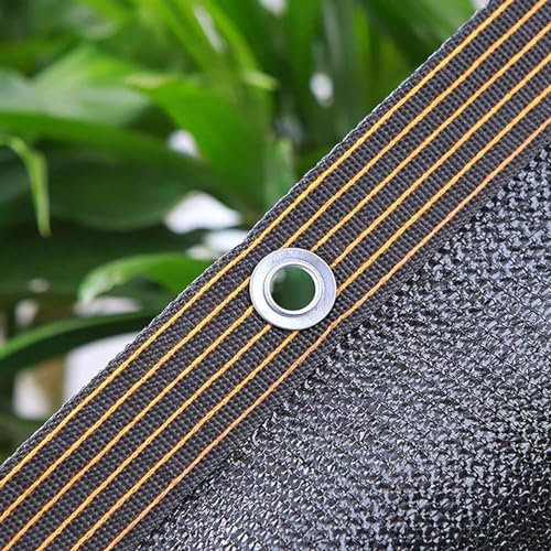 Filet Ombrage Extérieur Blanc Bache pour Pergola Toile d'ombrage Carrée 3x3 avec Oeillets Jardin Balcon/Garage/Ferme/Voitures/Pergola,black-2x6m