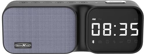 REFLEXION CLR24BT Uhrenradio mit Bluetooth, Radio, Micro-SD, AUX-IN, Uhrzeit/Datum, Wecker und Schlummer-Funktion