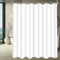 Lerores Duschvorhang 300x200cm Reinweiß, Beschwerter Saum Antischimmel Textil, Wasserabweisend, Waschbar Polyester Stoff Badevorhänge für Badezimmer, Badewanne mit 16 Duschvorhangringe