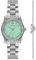 Emporio Armani Watch for Women, Three Hand Quartz Movement and 32mm Case Size with Stainless Steel, Leather or Silicone Strap Grün und Silberton, 32MM