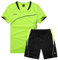 Gemzon Jungen Fußball Trikot Kinder Sportklamotten Trainingsanzug Kleidung Kids Outfit Set Jersey Set Sportshorts, 8-9 Jahre, Grün (Etikett: 24)