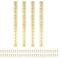PATIKIL 14x1.2 Inch Piano Hinge,4 Pcs 304 Stainless Steel Continuous Hinge with Holes for Piano Gate Door Wooden Storage Box Cabinet Boat,Gold