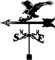 XAoSCd Banderuola Segnavento in Ferro Battuto per Esterni, Mucca E Agnello, Gallo, Cormorano, Banderuola in Acciaio Inossidabile, Vernice Spray per Giardino, Patio, Cortile,C-Normal