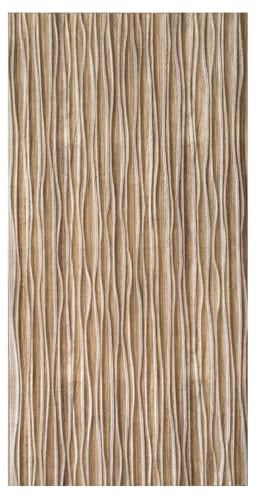 Grace Baltic Beste Qualität 3D Wandpaneele Wandverkleidung PVC-Verkleidung Wanddeko Wandtattoos elastisch 1mm Stärke (50, Aschewelle)