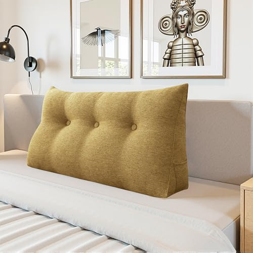 LELEFIDO Cuscino da Lettura – Cuscino da Lettura per Letto e Divano, Supporto Schiena, Federa Rimovibile, Cuscino a Cuneo per Comfort e Sostegno Ottimali