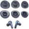 HAPPOW 3 Pairs Replacement Ear Plugs for JBL Live Pro 2 TWS/Live Free 2/Tour Pro 2/Vibe Bud, Headphones Silicone Attachments, Ear Plug Covers S/M/L, All with an Inner Diameter of 5 x 4 mm (Blue)