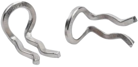 Clip a molla per pinza freno per bicicletta, confezione da 10 pezzi, per XT per SLX per XTR perno cuscinetto bicicletta in acciaio inox 31 x 5,5 x 2,8 mm (titanio)