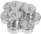 Cabilock 10 Stück Kalibriergewichte aus Metall für Gewichte mit Aufhänger zum Experimentieren kleine Gewichte Kalibriermasse mit Aufhänger Eisen verchromt Silver