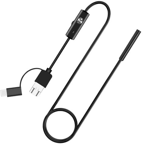 Bexdug Endoskopboorscope -Kamera mit Leichter, Endoskopkamera mit Licht - Scope -Kamera mit Licht - IP67 wasserdichtes USB -Boorscope -Inspektionsinstrument für die Sanierungsanalkanäle