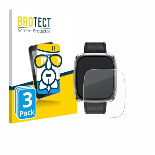 BROTECT Schutzglas für Amazfit Active 2 | (rechteckig) 3 Stück Transparenter Displayschutz Made in Germany Schutzfolie Panzer Folie Glas 9H Einfache Montage Clear