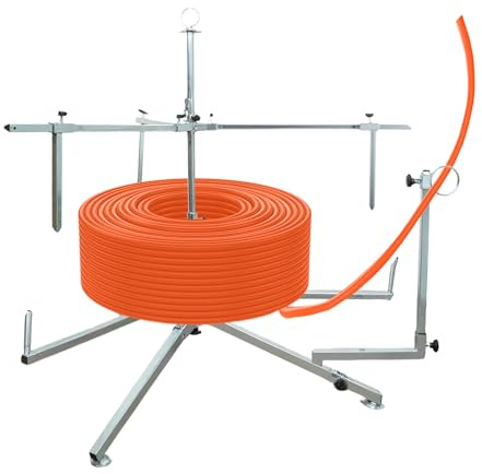 NBYTLT Underfloor Heating Pipe Decoiler for 3/8'' to 1'' PEX Tubing, Maximum Load Capacity 220 LBS, Floor Heating Pipe Coil Cable Wire Decoiler, Potable Water PEX Tubing Decoiler for Pipes