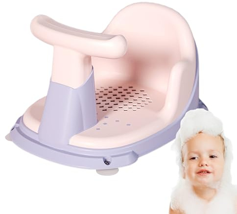 Badewannensitz für Babys – Badewannensitz für Babys mit Saugnäpfen | sicheres, rutschfestes Design, bequemer Stützstuhl für Kleinkinder | Baby-Badesitz 6–18 Monate, Sitzsitz für Kinder, unverzic
