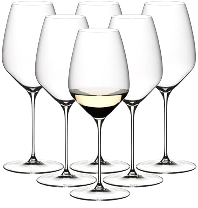 RIEDEL Veloce Riesling Weinglas, 6er Set, klares Kristallglas, premium maschinell gefertigt