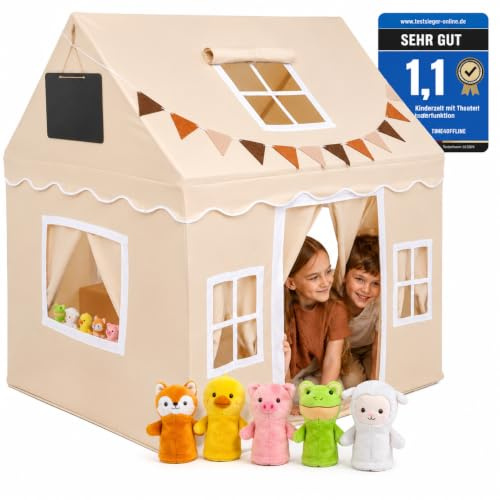Kinderzelt Indoor | Spielzelt Kinder | Spielhaus Indoor | Kinderhaus