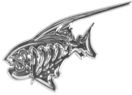 Pilot LA_07198 Chrom-Aufkleber 'Piranha'