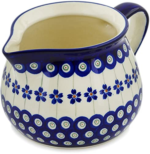 Original Bunzlauer Keramik Milchkanne V = 1,0 Liter im Dekor 166a