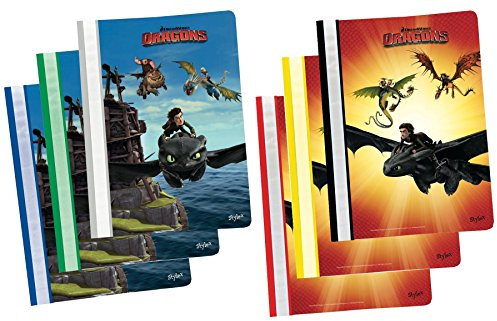 6 Dragons Schnellhefter DIN A4 / 2 verschiedene Motive mit 6 Farben