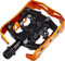 Xpedo Unisex – Erwachsene Clipless Milo Pedal, Schwarz/Orange, 9/16