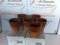 Le Terrecotte di Cassiano Fabio Bicchieri in Terracotta cm 10 6 Pezzi