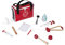 Janod - Malette de Docteur Enfant - 10 Accessoires en Bois Massif Inclus - Jouet d'Imitation - Dès 3 Ans, J06513, Rouge
