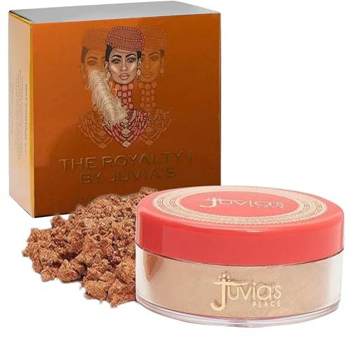 Juvia's Place Loose Highlighter Nubian Royalty 1 - Illuminating Loose Powder Makeup, Shimmer Powder for Radiant Glow - Suitable for All Skin Tones