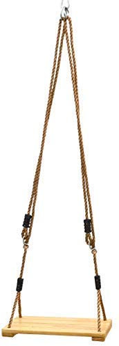 LittleTom Gartenschaukel Holz Kinder - 38x20 Holzschaukel Kinder Outdoor - Kinder Schaukel für Garten Spielhaus Schaukel Baumschaukel Kinder - Indoor Swing Schaukel Kinderzimmer Kinderschaukel Holz