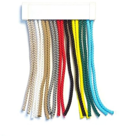 TENDAGGIMANIA Lamellenvorhang Insektenschutz - Fliegenvorhang tür draußen Modell KORDEL - Größe L.140 X H.240 - FARBE WEISS - Vorhang fliegenschutz Anpassbar