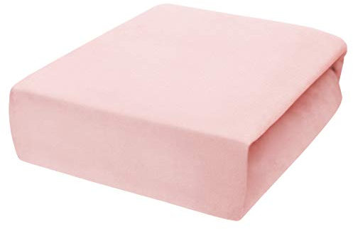 Bio Spannbettlaken 100% Bio-Baumwolle (kbA) GOTS zertifiziert, Rose, 90/100 x 200/220 cm