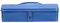 Boîte à Outils Multifonction en Fer Portable Outil de Réparation Porte-Conteneur de Stockage Bleu(37 * 16 * 11 （350）)